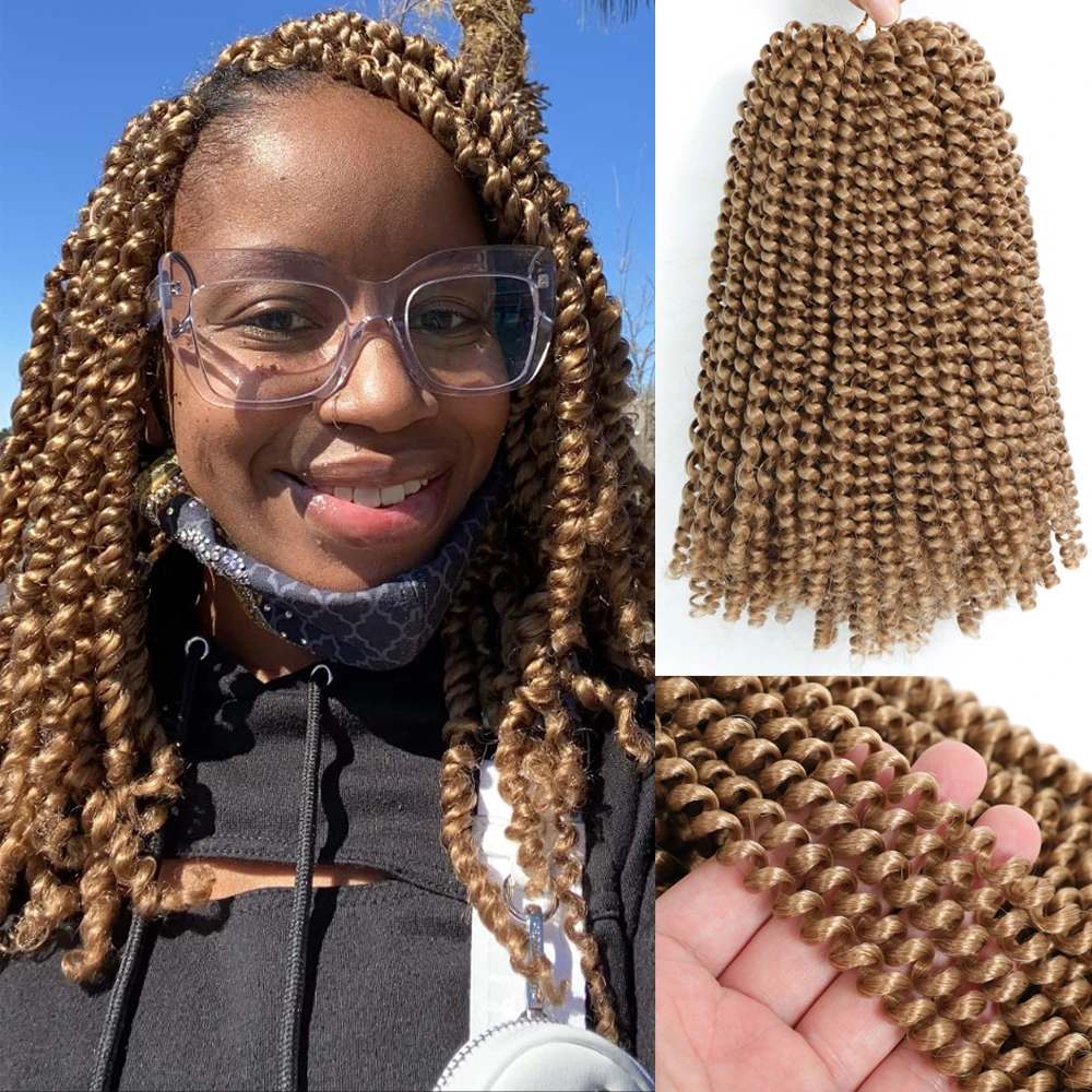 #27 30 1B Spring Twist Crochet Hair Braids for Faux Butterfly Locks Hair Passion Twist Crochet Braids Hair Meche Cheveux a Tress