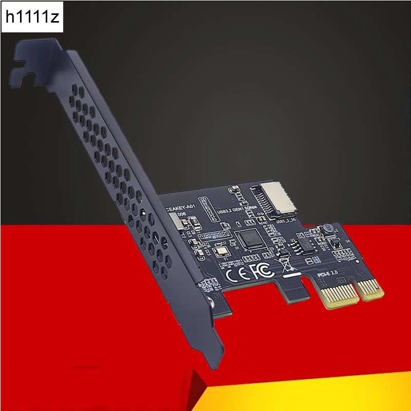 

Новая плата расширения PCI Express 2,0 X1 USB 3,2 Gen1 TYPE-E карта PCIe передний адаптер Type-C переходник USB3.1 Gen1 A-KEY 5 Гб карта расширения