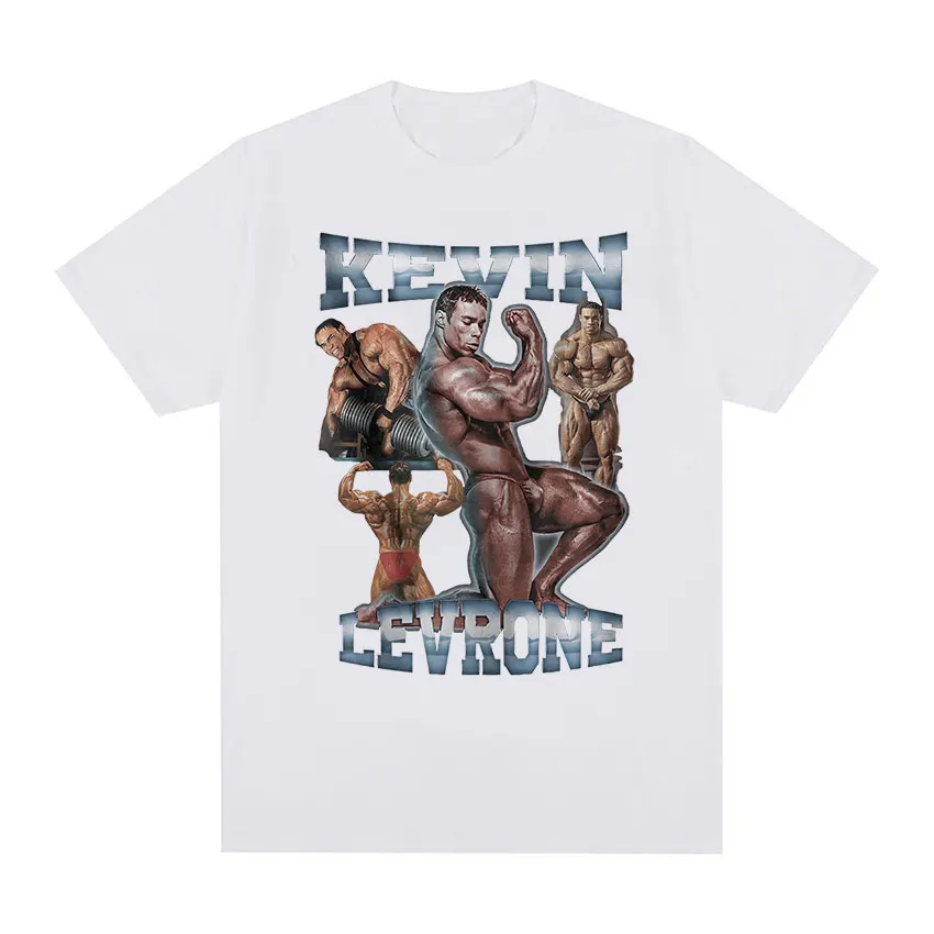 Kevin Levrone Gym Graphic T Shirt Maryland Muscle Machine Vintage Gothic T-shirts Men\'s 100% Cotton Oversized T-shirt Streetwear