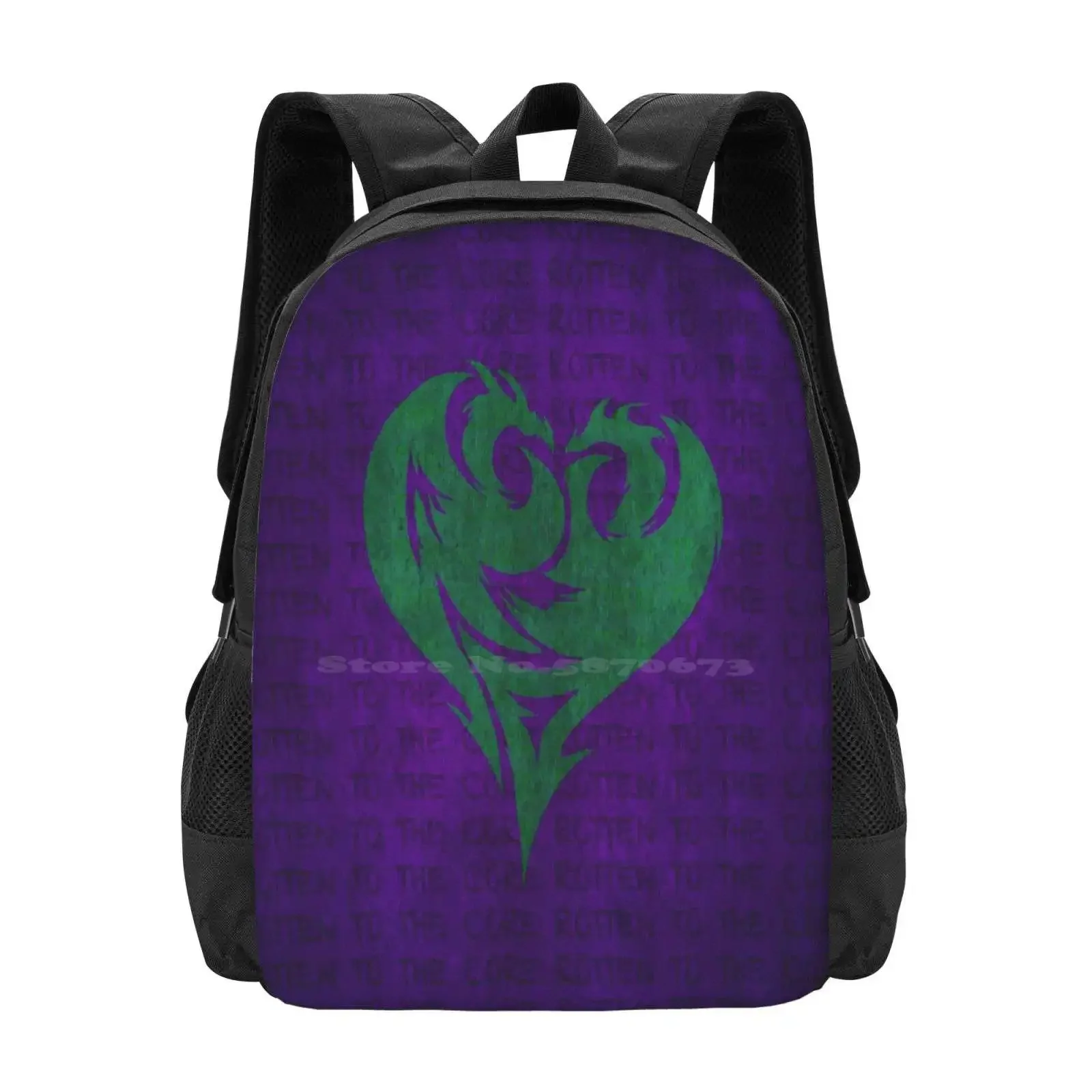Mal Dragon Mochilas para la escuela Adolescentes Niñas Bolsas de viaje Mal Bertha Wicked World Descendientes Wdw Isla de los niños perdidos