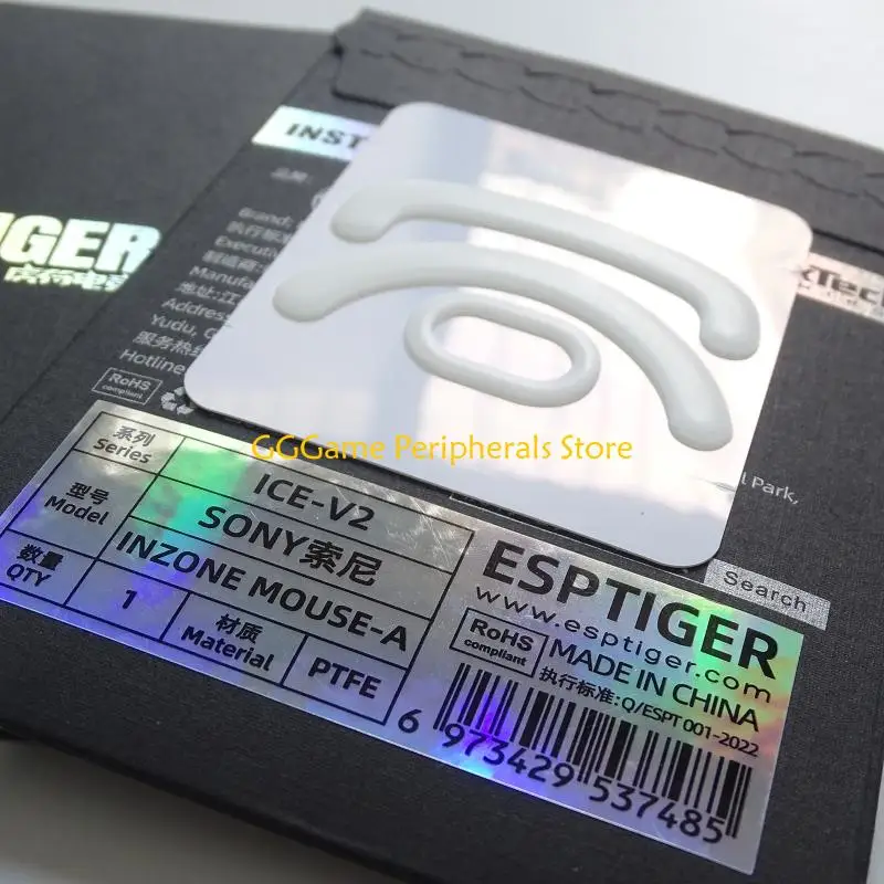 U55B 1Pack Esportstiger Ice Mouse Feet Stickers Pad Mouse Skates Gildes for MOUSE-A Mouse Glides PTFE Feet