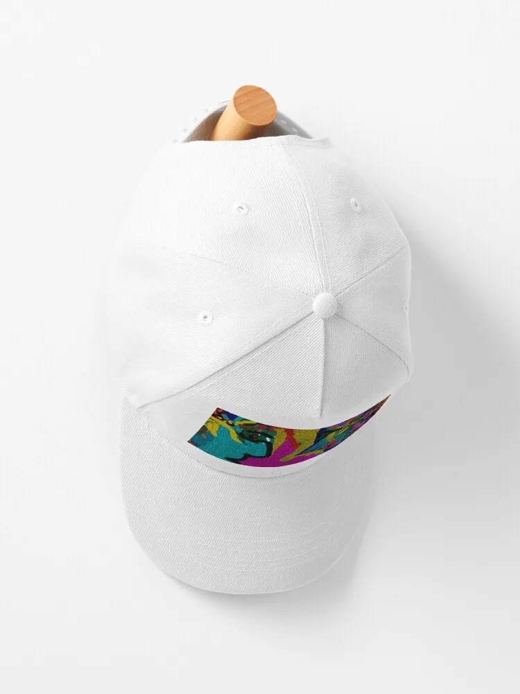 Original Whimsical Watercolor Print of a Conversation Cap Sports Snapback Hats Sun Caps