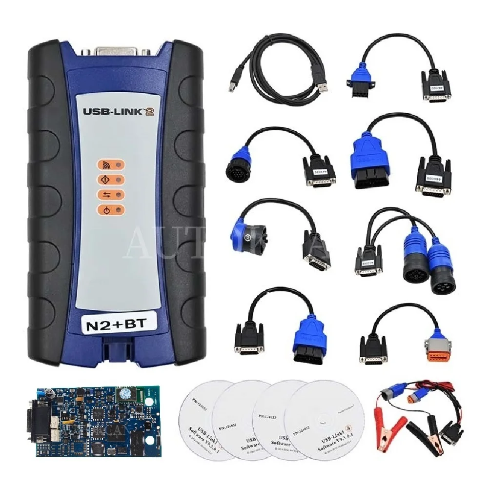 for NEXIQ2 USB LINK 2 Bluetooth Diesel Truck Diagnostic Tools Truck OBD2 Fault Diagnostic Detector Heavy Duty Scanner