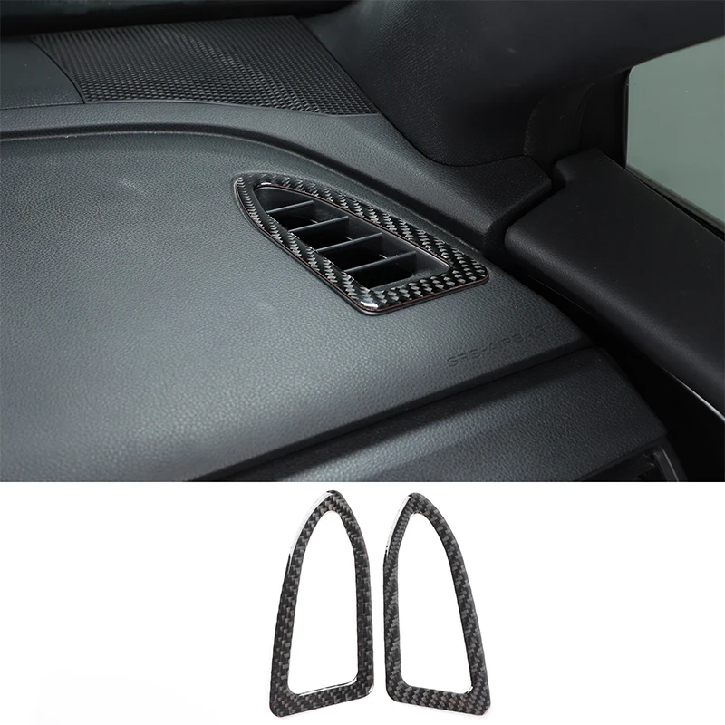 

For Subaru WRX / WRX STI 2022 2023 soft carbon fiber car dashboard air outlet frame decorative sticker interior accessories