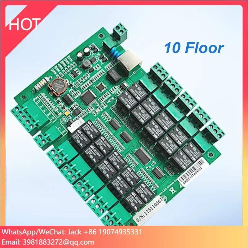 

TCP/IP 10 Floors Elevator Access Control Biometric Cabinet Lock Controller Lift Floor Card Access Control Board Panel