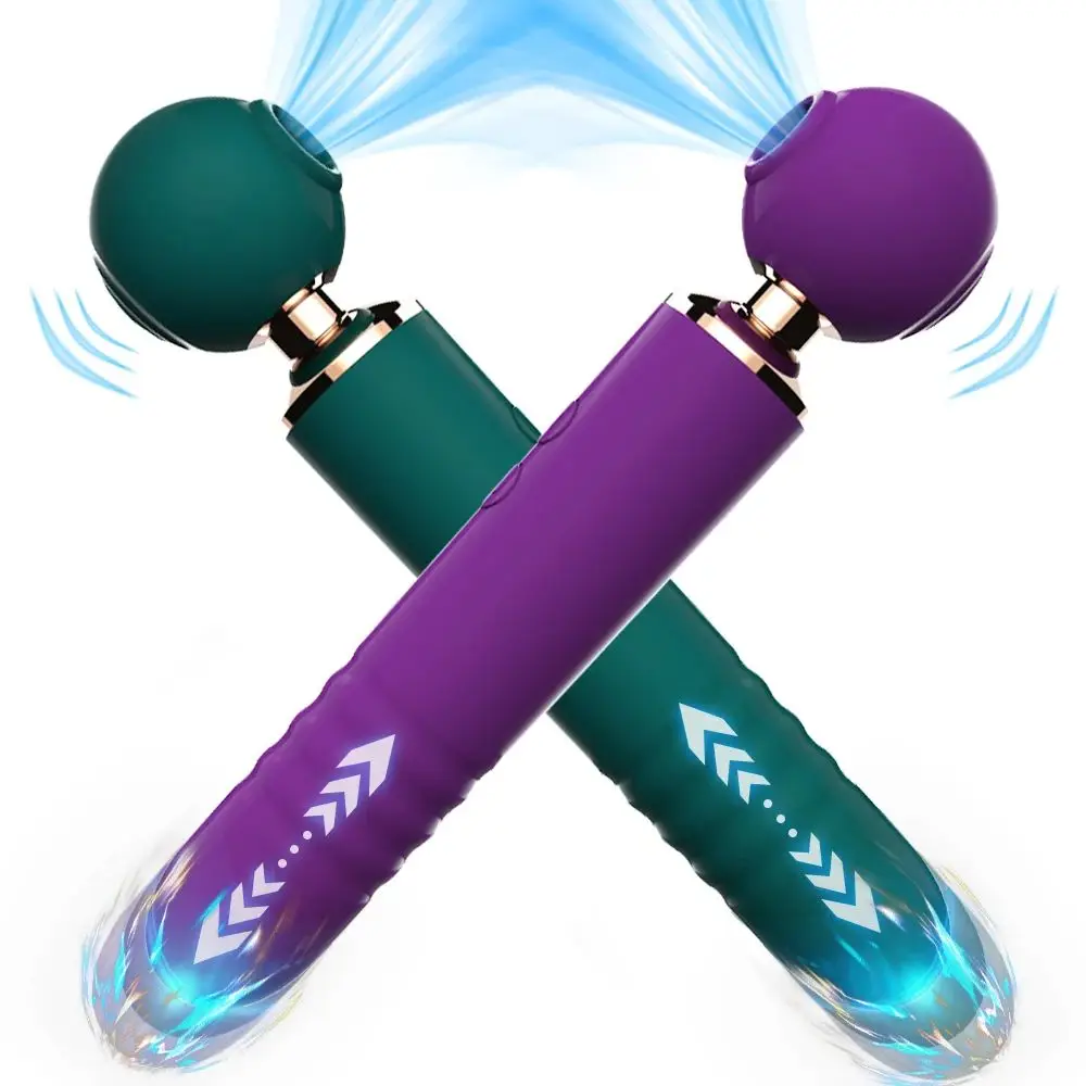 Powerful Av Magic Wand Vibrators For Women 3in1 Sex Toys Telescopic Dildo G Spot Stimulator Tapping Clitoris Sucker And Massager
