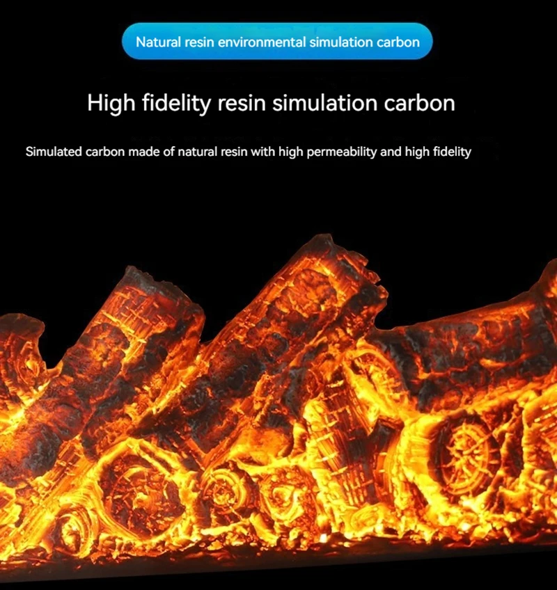 Chimenea eléctrica de llama de 100/120/180cm, chimenea de montaña integrada, Lámpara electrónica de ahorro de energía, simulación de atmósfera