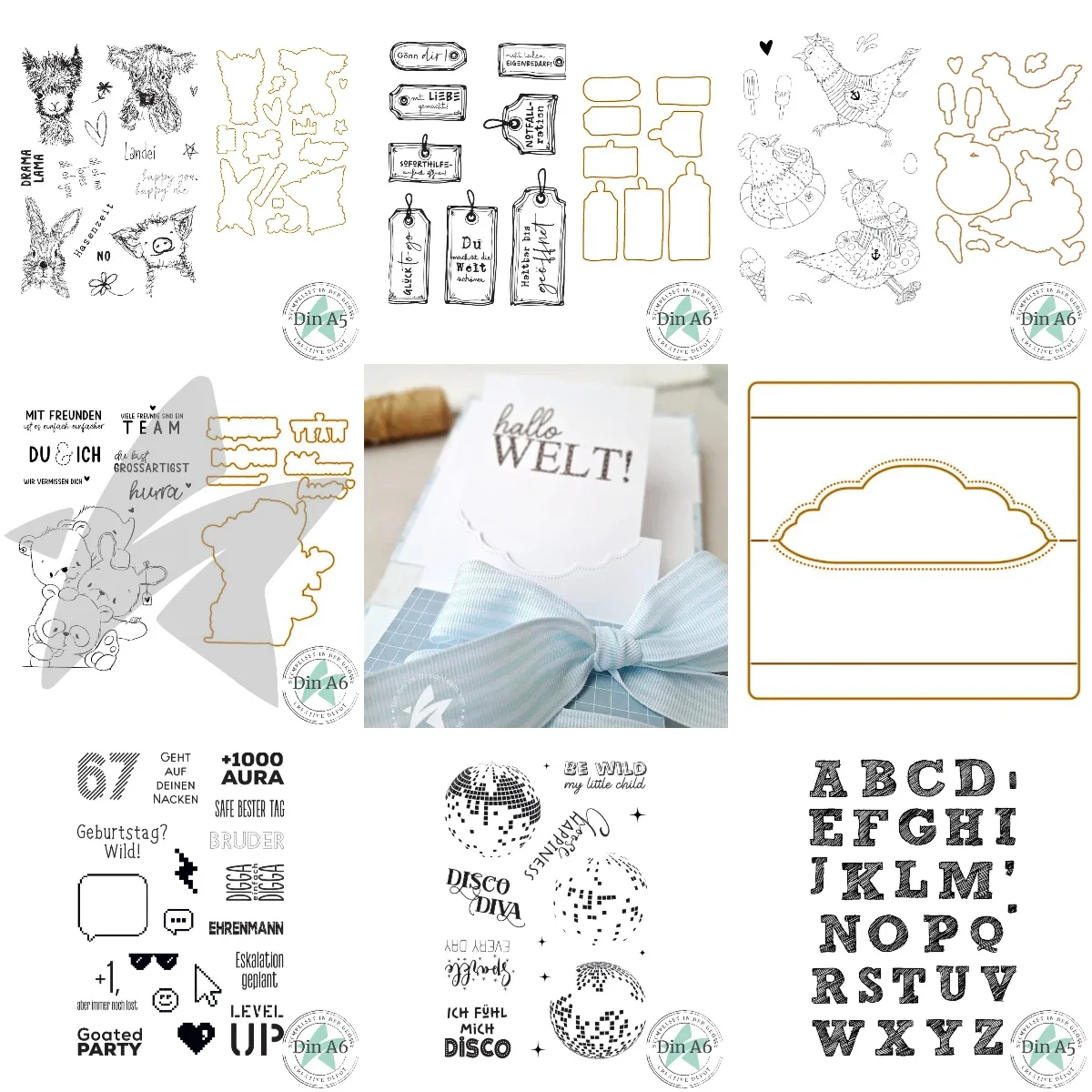 Rabbit, Cow, Pig, Flash 2026 NEW Cutting Dies Scrapbook Diary Decoration Stencil Embossing Template DIY Greeting Card Handmade