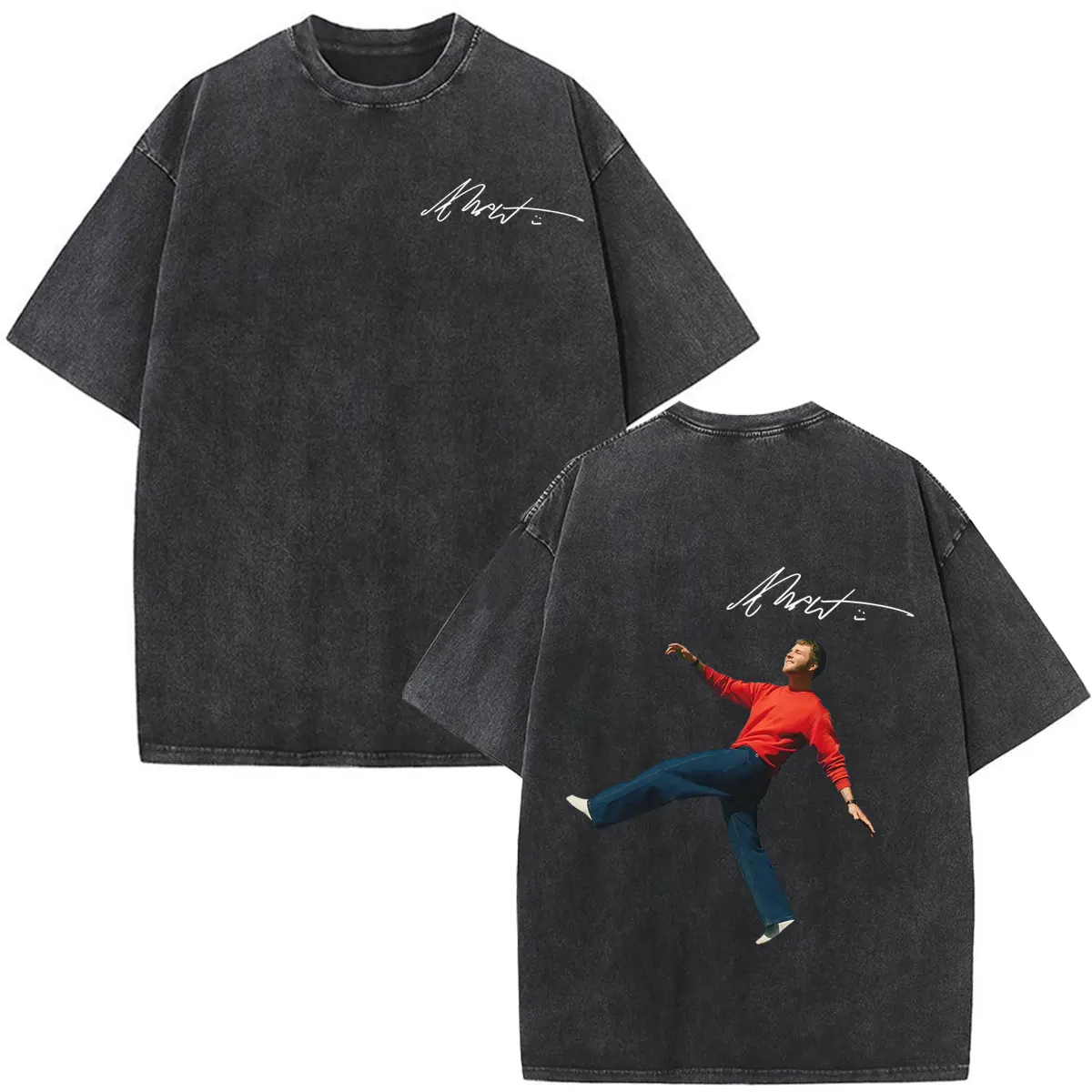 Alex Warren Album 2026 Tour Merch Vintage Washed Tshirt Men Women Gothic Punk T-shirt Short-sleeved Loose Casual Cotton T-shirts