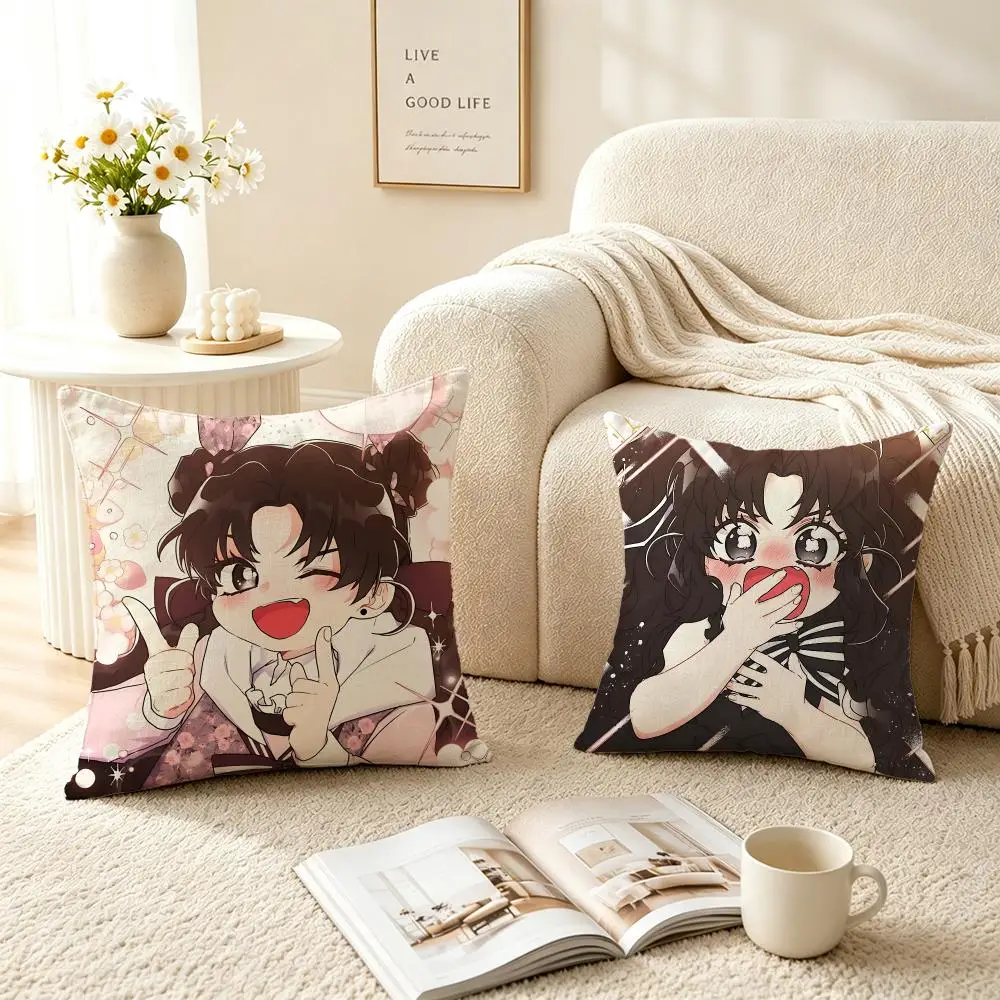 The Male Lead's Little Lion Daughter Cushion Cover Pillow Short Plush fresh natural Cushion for Living Room Bedroom Sofa Home