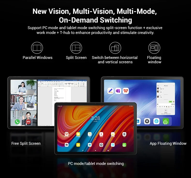 Global Rom Lenovo M10 Plus (3rd Gen) 10.6 inch 2K 60Hz Display Mediatek G80 4GB 128GB Wifi 7700mAh Qitian K10 Pro Android Tablet