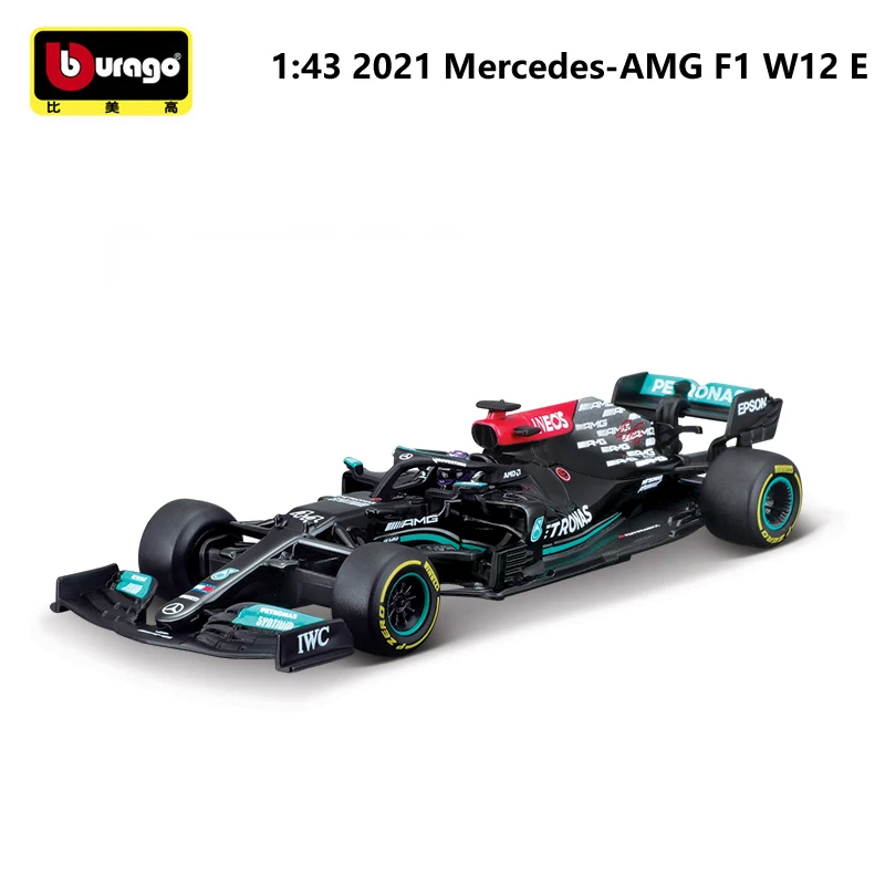 2021メルセデスamgレースW12/W10 F1車ダイキャスト1:43スケール金属F1車formulaa 1モデルカー合金おもちゃの車のコレクション子供ギフト