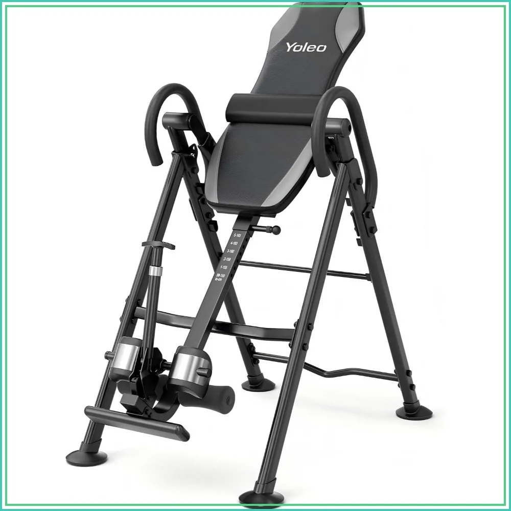 Inversion Table for Back Pain Relief 2026 Lumbar Support Back Stretcher 300 lbs