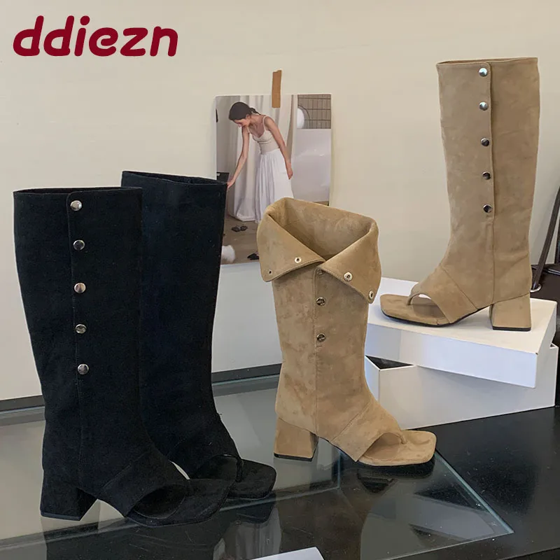 

Модные женские сандалии-гладиаторы с открытым носком, ботильоны на каблуке, обувь из флока, женские сапоги до колена, женские шлепанцы, туфли-лодочки