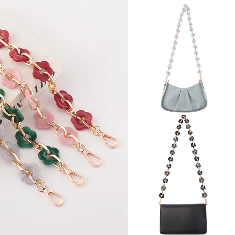 DIY Handbag Chain Acrylic Shoulder Bag Strap For Women Purse Crossbody Bag Handles Chain Belt Bag Part Accessories 40/60cm