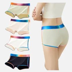 3Pcs Regenbogen Farbe frauen Höschen Baumwolle Weibliche Unterwäsche Unterhose Unter Rock Boxer Shorts M L XL Comfort Fit sexy Dessous