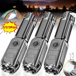 Powerful LED Flashlight 100000 Lumen Tactical Flashlights Rechargeable USB 18650 Waterproof Zoom Fishing Hunting LED Flashlight