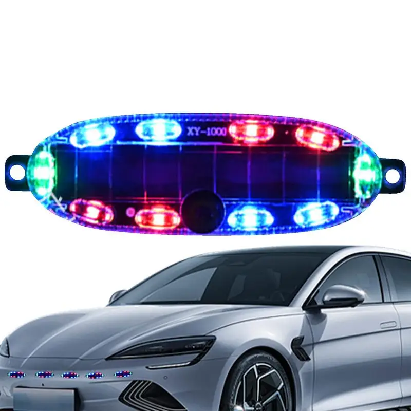 

Solar Powered Car Security Light Flashing Lights For Vehicles Adhesive Automotive Warning Lights Warning Lights For Vehicles LED