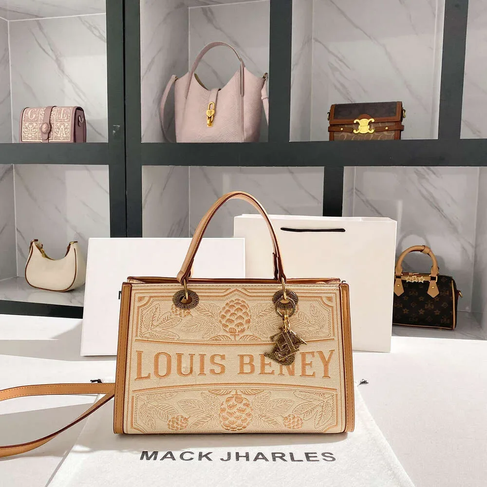 One-Piece Dropshipping High-End Large Capacity Commuter Tote 2025 New Embroidered Handbag Mom Bag Wholesale dh1100072003JY
