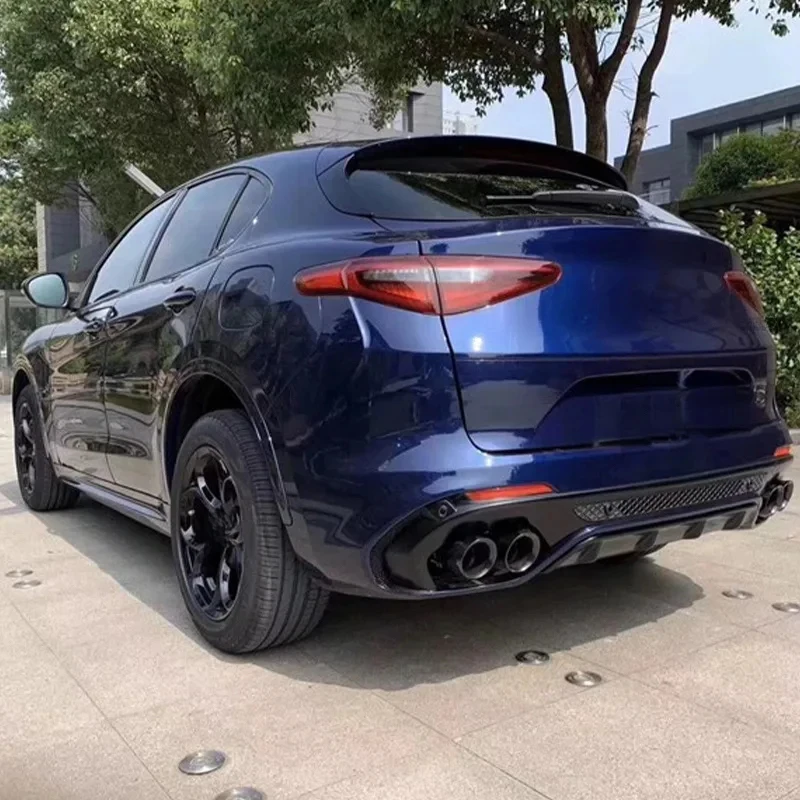 Latest High-Quality Body Kit 2017–2021 Stelvio: Upgrd Quadrifoglio-Style Front Bumper, Rear Bumper, and Side Skirts