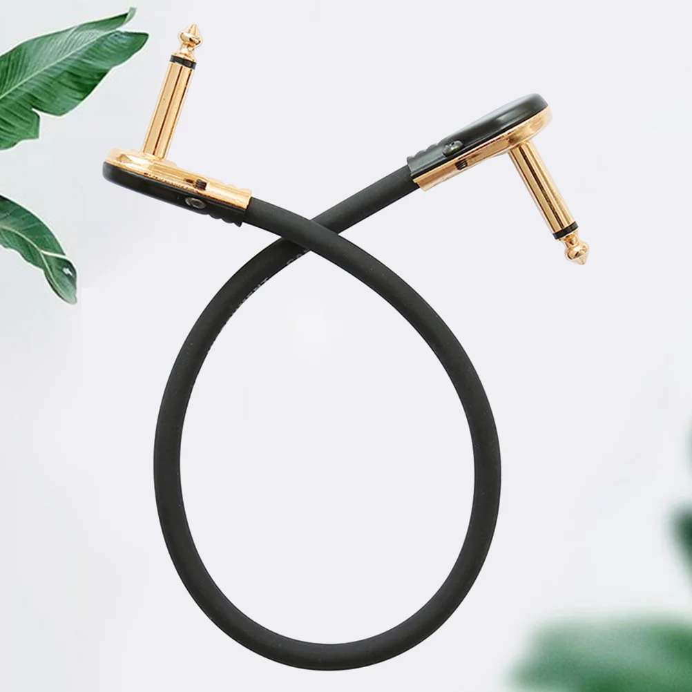 Guitar Effector Cable 30Cm Gold-Plated Copper Connection For Instrument Portable Use High-Fidelity Signal Transmission Audio
