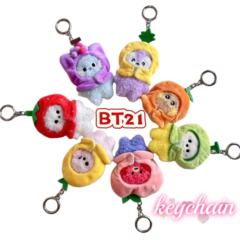 

BT21 koya Shooky Mang Chimmy Tata Cooky Cartoon Super Cute Headgear Series Keychain High Color Value Student Schoolbag Pendant