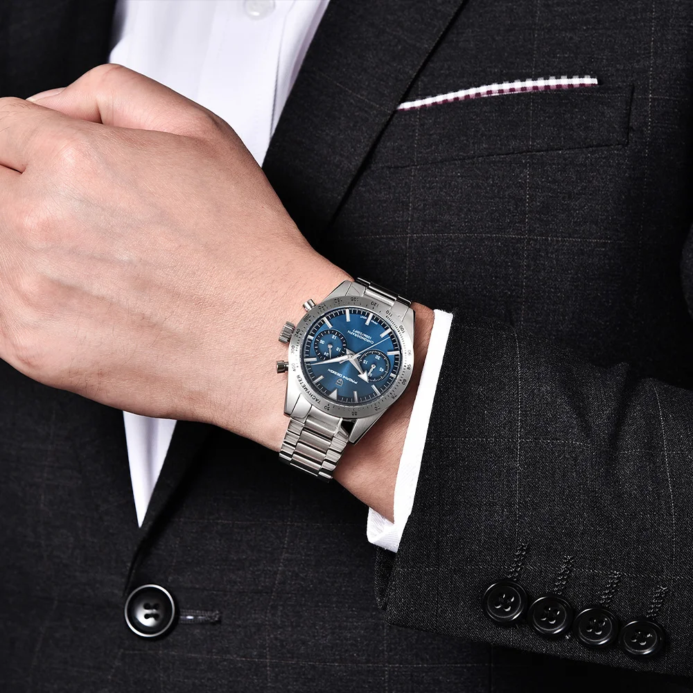 2026new Pagani design outdoor leisure men's watch Moon Quartz watch men's VK64 sports Chronograph Ar Sapphire clock Reloj Hombre