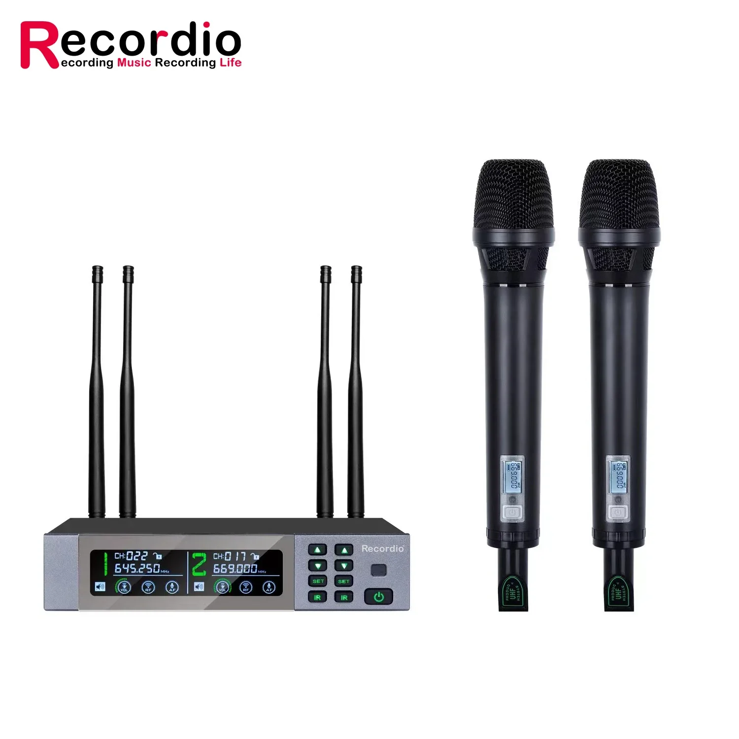 

GAW-V1633 True Diversity 300 Meter Professional 2 Channel Wireless Microphone For Stage, campus performance, concert, KTV