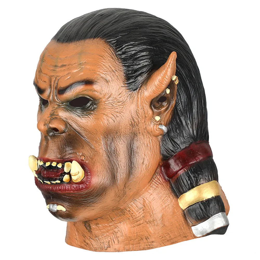 Halloween-Maske aus Latex mit Kopfhörer für Cosplay, Ball, Party und Aufführung – Detail 5