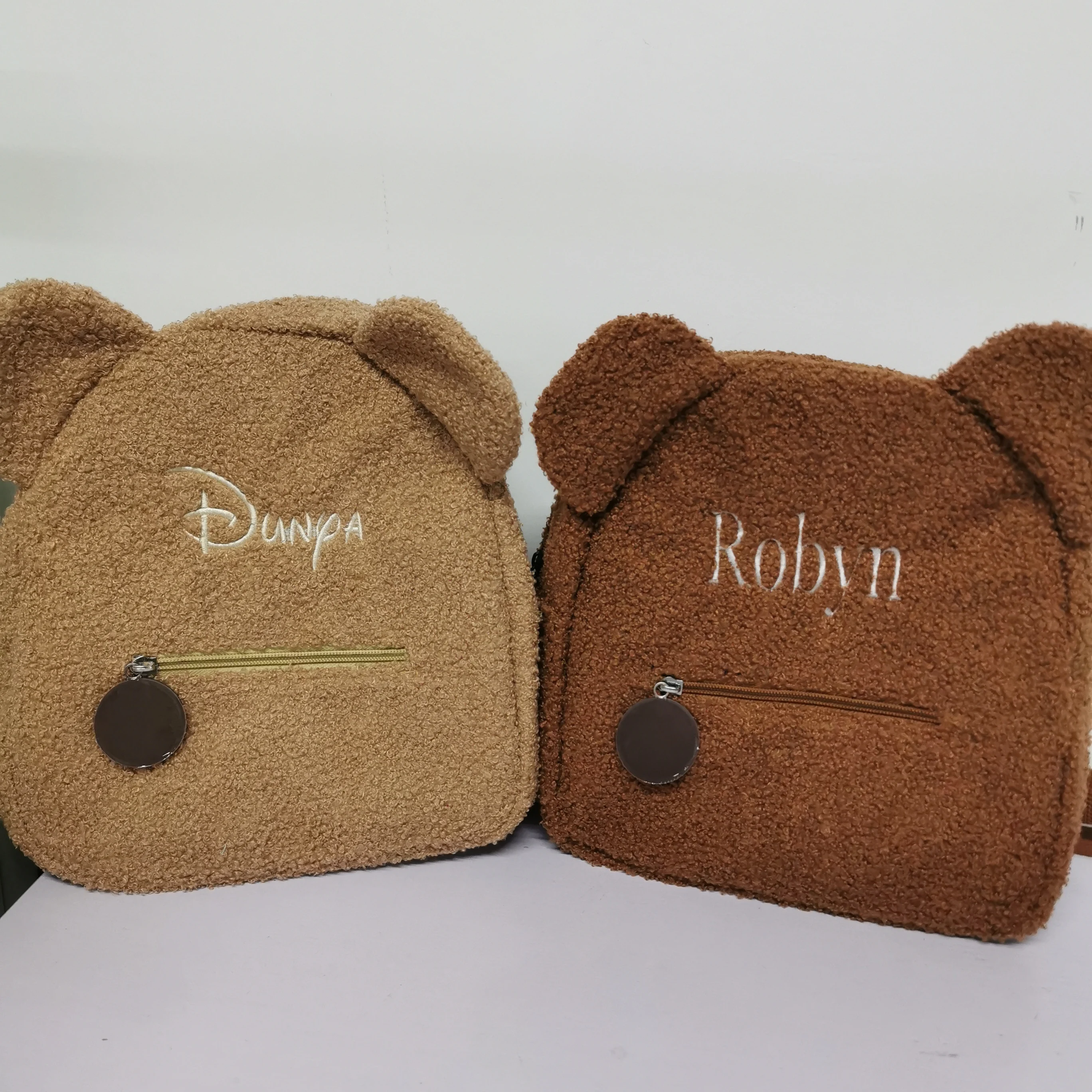 Teddy Bear Backpack Kids Portable Travel Shopping Bag Custom Embroidered Name Children's School Backpack Birthday Gifts