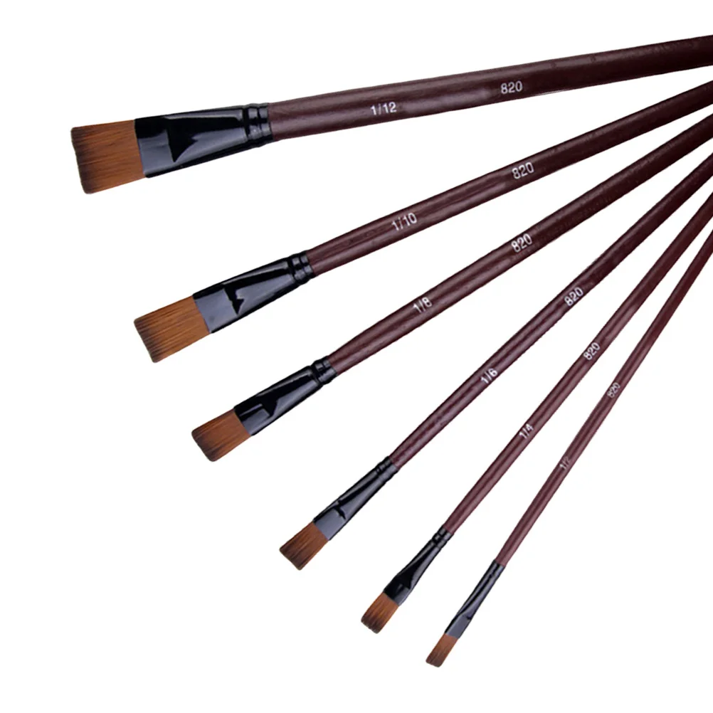 

12Pcs Art Brush Set Nylon Hair Round Tip Ideal for Watercolor Acrylic Oil Painting Painting Tools for Kids Paint