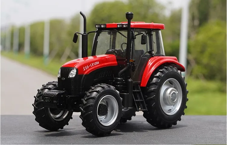 Collectible Alloy Model Toy Gift 1:24 Scale YTO LX1204 Wheeled Tractor Agricultural Machinery Farm Vehicles DieCast Toy Model