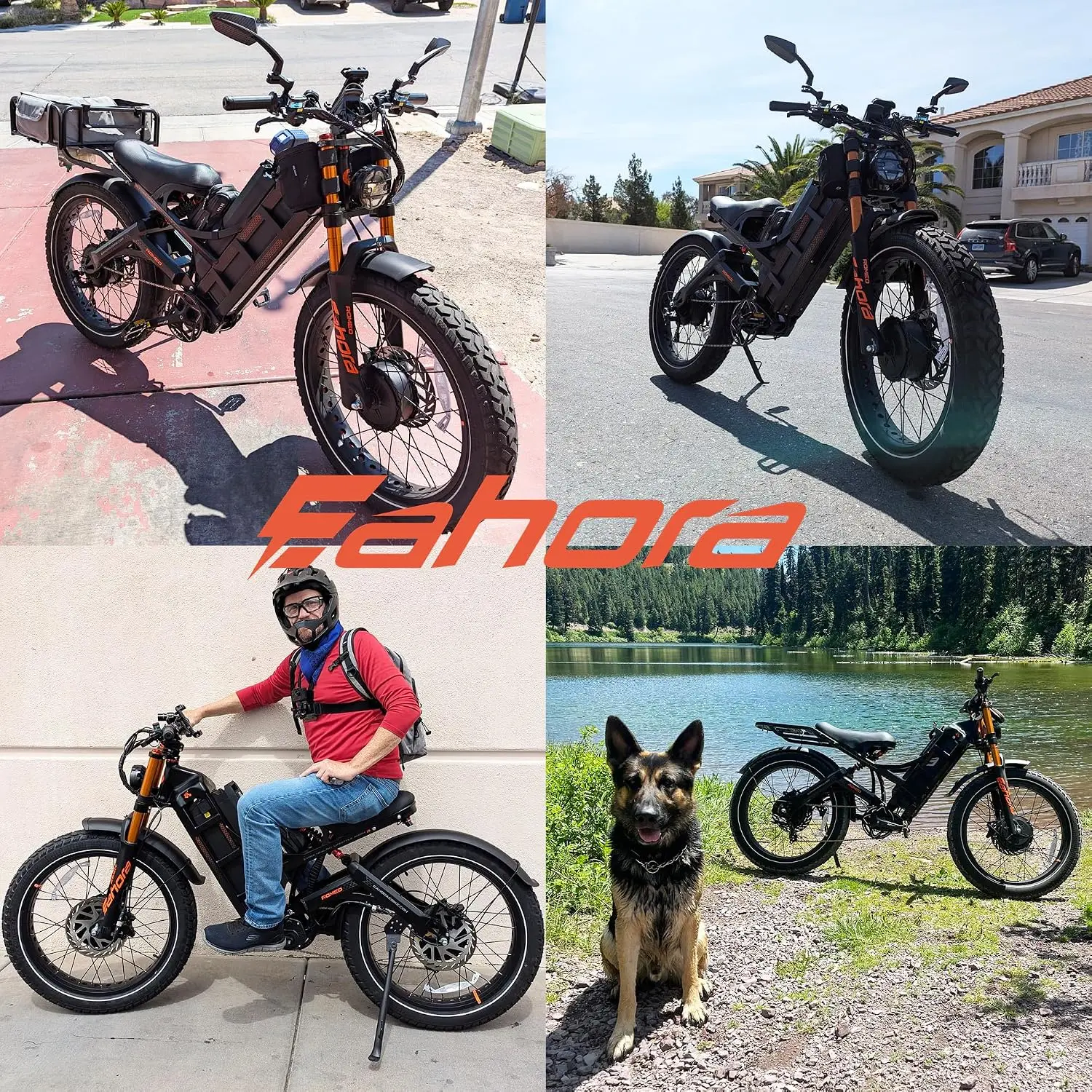 6000/4000W Dual Motor 300+Miles Electric Bike, 52V/70Ah 60V/80Ah Long Range 26*4.0 Fat Tire Full Suspension Mountain, Customized