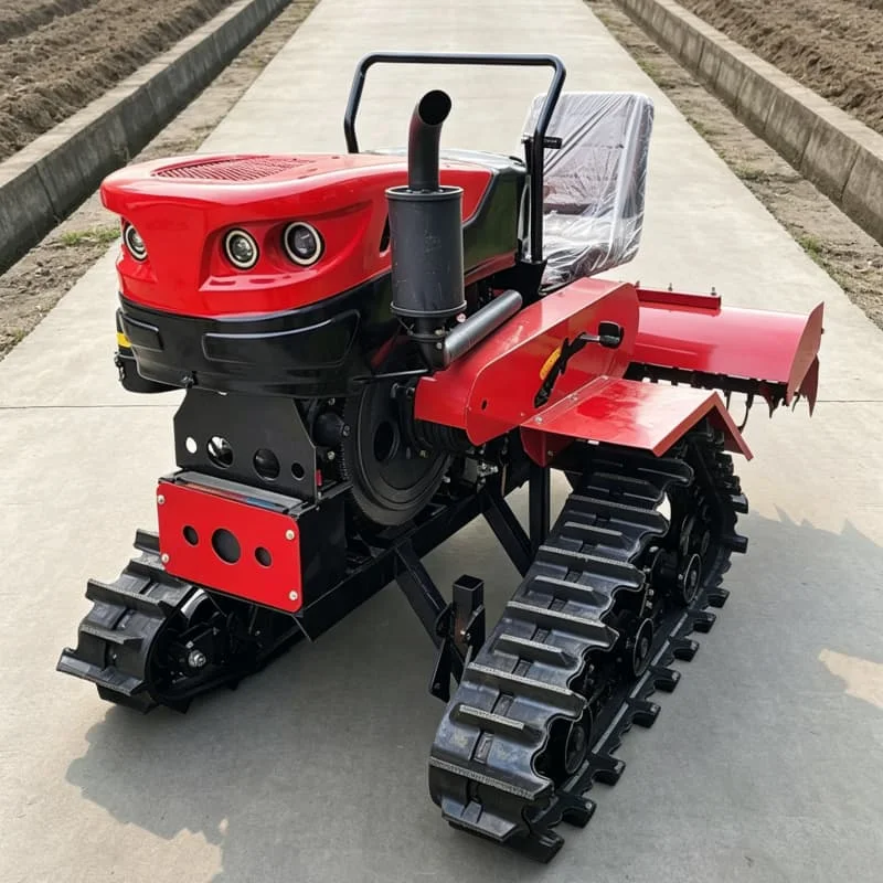 Customized 2026 Hot-selling Crawler Rotary Tiller, All-scenario Farm Cultivator, CE Certified Agricultural Ploughing view 6