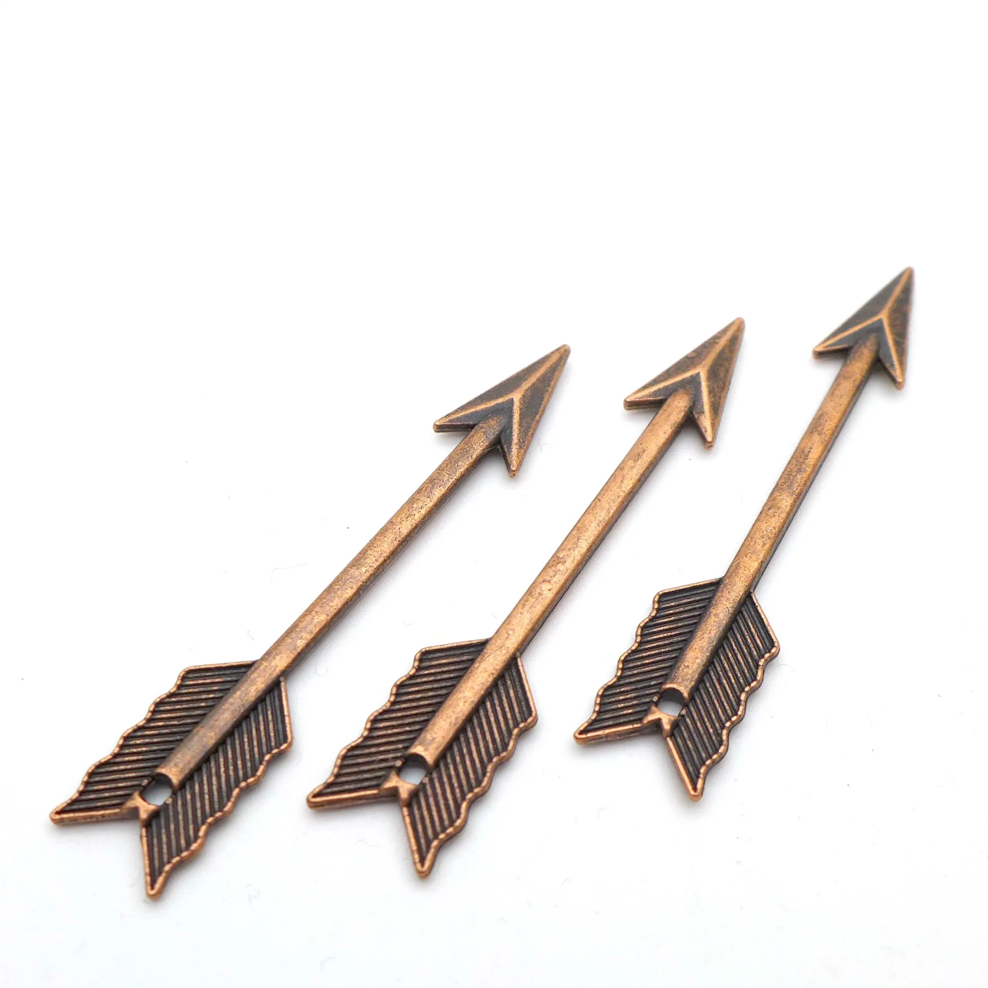 

50pcs 60*11MM Zinc Alloy Antique Copper Arrow Charm Pendant Beads Jewelry for Women Vintage DIY Fashion Weapon Free Shipping