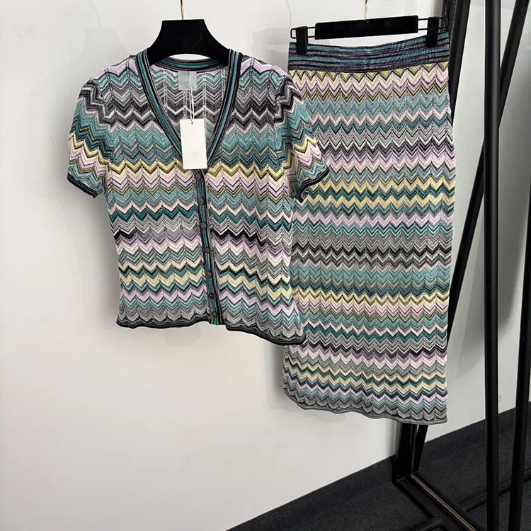 Women's Autumn Runway Knitwear Suit Sets