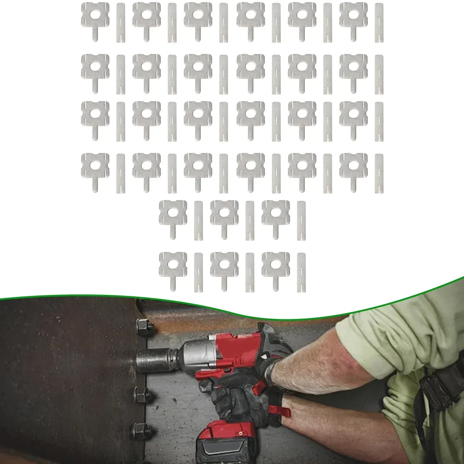 

Spot Welding Yshaped Nickel Strip Spot Welding Nickel-Plated Steel No Scratch Silver 5 Set(30PCS) Low Resistivity