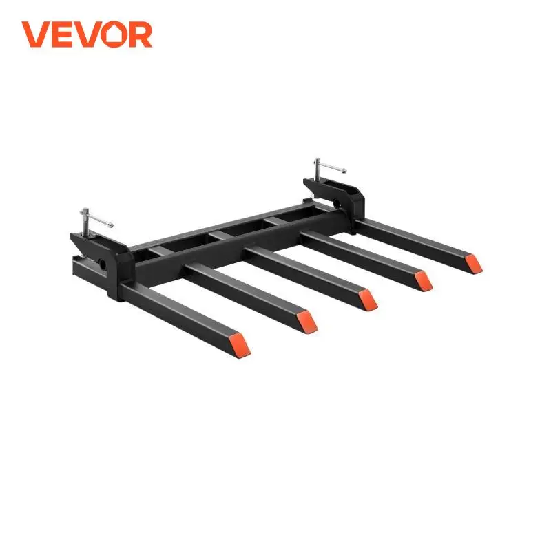 VEVOR Clamp on Debris Forks Bucket Fit for Loader Bucket Skidsteer Tractor to Clean up Fallen Limbs Debris or Yard Wwaste