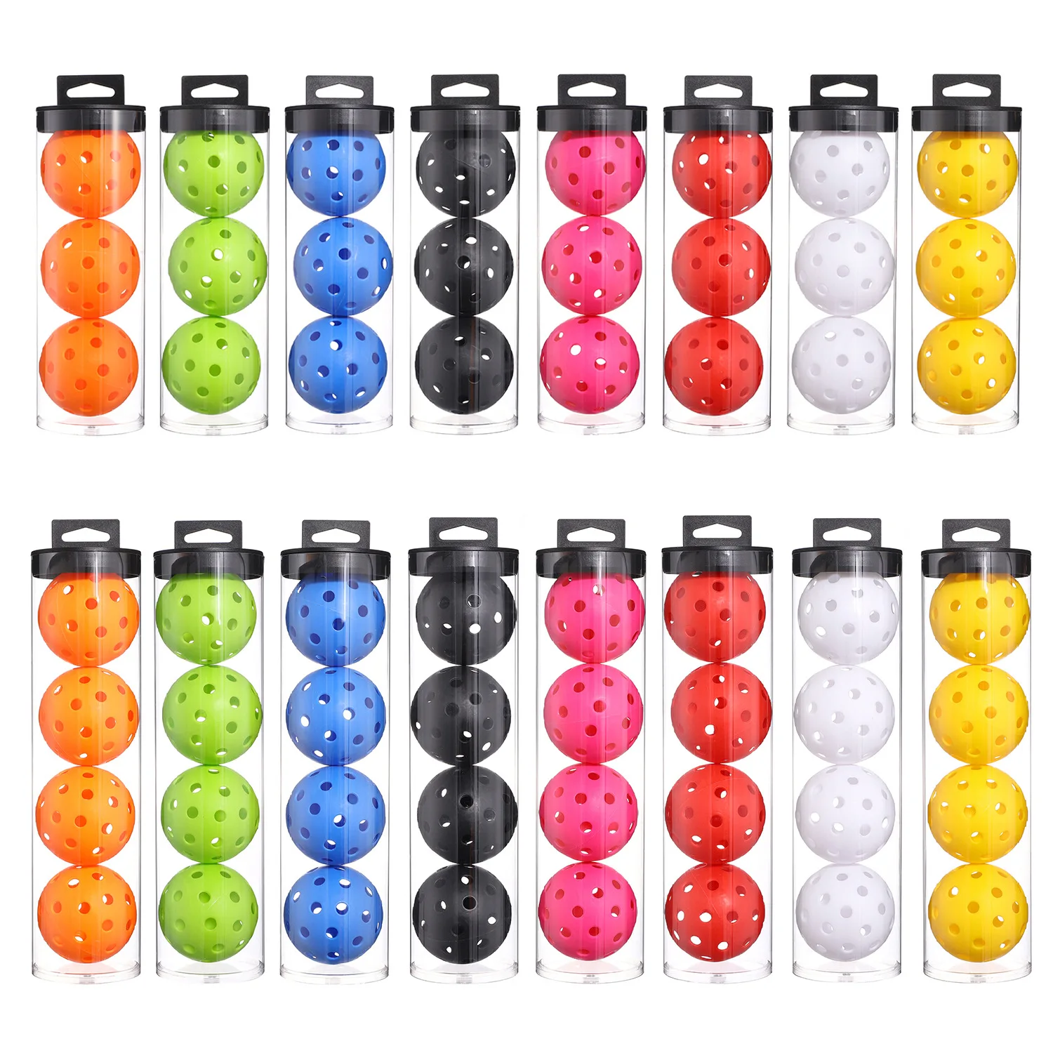 

40 Hole Kimchi Balls High Quality 3 Pack Outdoor Indoor Sports Training 16mm Plastic Fast Delivery