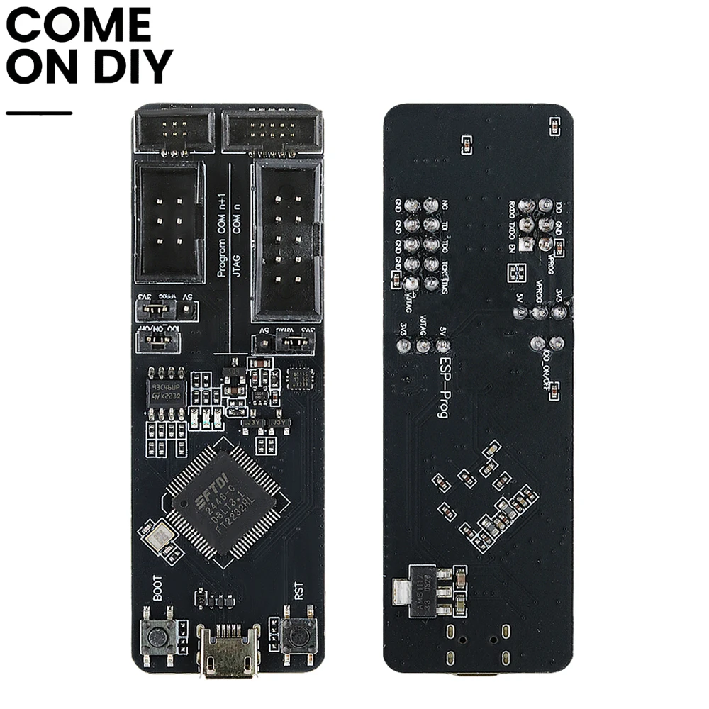 ESP-Prog JTAG Development Board Debugging Tool for ESP8266 ESP32 S2 S3 C3 C6 Program Downloader Module FT2232HL Micro