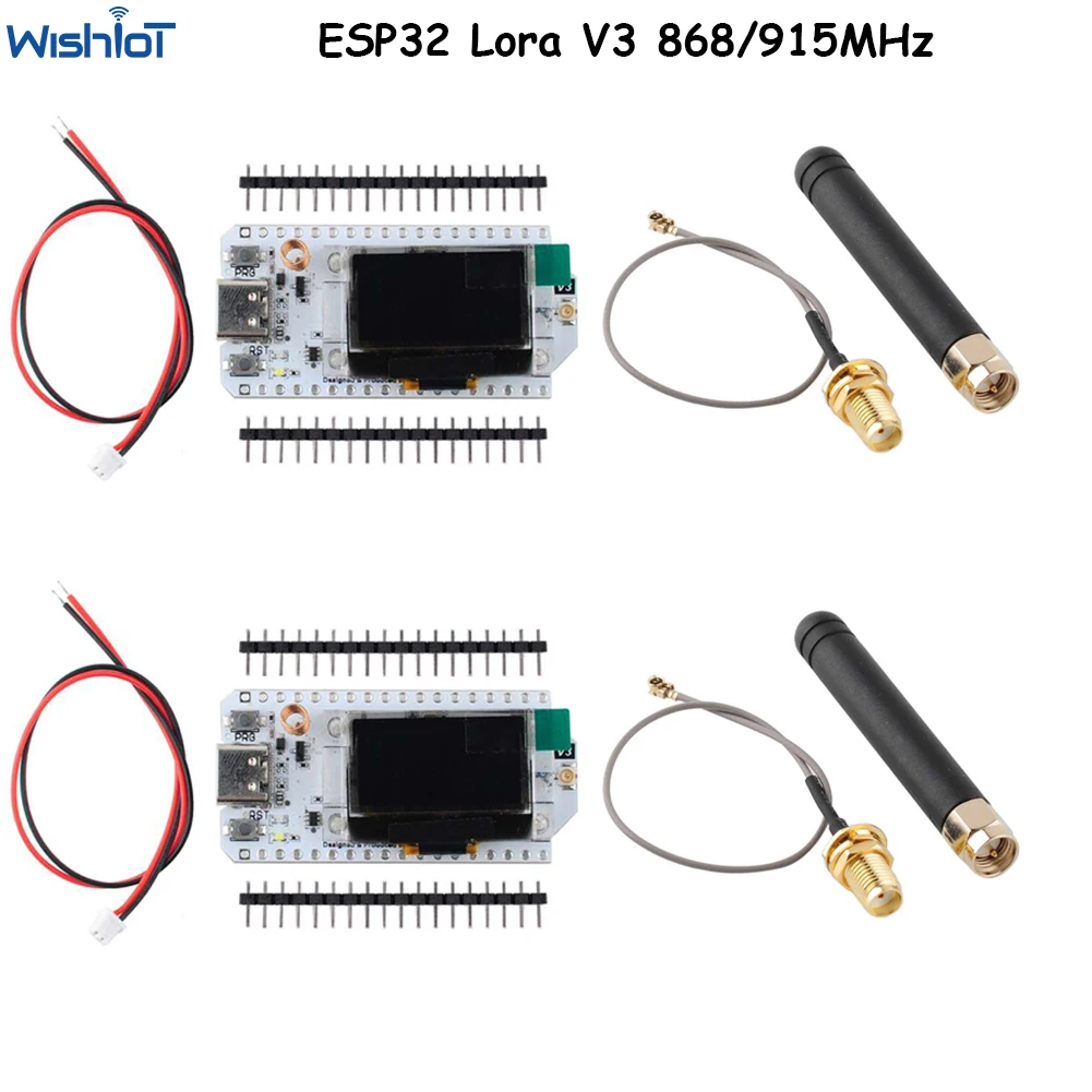 2x ESP32 لورا V3 مجلس التنمية SX1262 0.96 بوصة OLED عرض الأزرق الأسنان WIFI لورا عدة لاردوينو IOT المنزل الذكي 868/915MHz