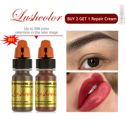 8ML Lushcolor Micro Semi Cream Pigment Professional Tattoo Ink Permanent Makeup Eyebrow Lips Microblading Pigment Beauty Art