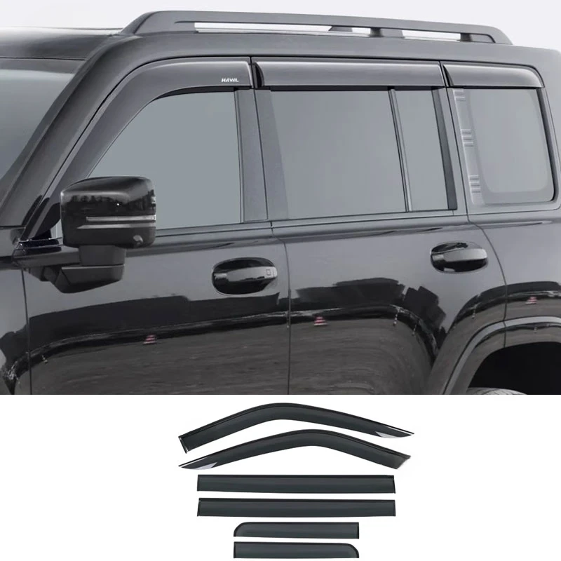 FOR Haval H9 2024 2025 Window Visors Rain Guard Windows Rain Cover Deflector Awning Shield Vent Guard Shade Cover Trim