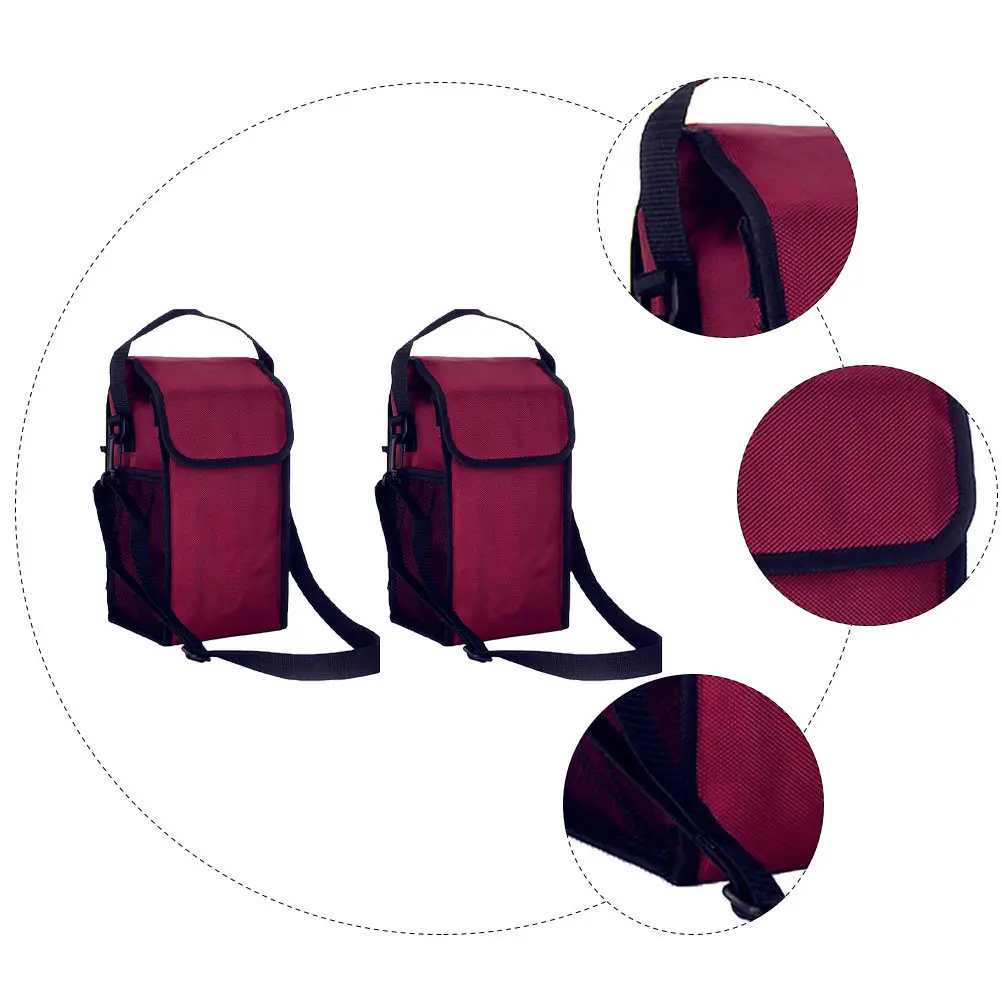 2 قطعة حقيبة نزهة معزولة أكسفورد القماش المحمولة علب الاغذية حفظ الطعام في الهواء الطلق التخييم شواء السفر التنزه التخزين