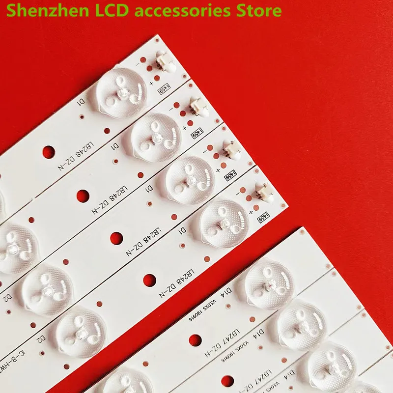 Striscia di retroilluminazione a LED PER Sanyo Plc-39PRO5000 LE100N8FM 180-W00-39000H IC-B-HWT39D060R IC-B-HWT39D060L 3V 14LED 389 MILLIMETRI 100% NUOVO