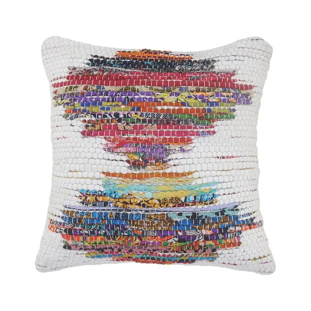 

LR Home Nomad 20 x 20 Rainbow Diamond Cotton Adult Decorative Throw Pillow