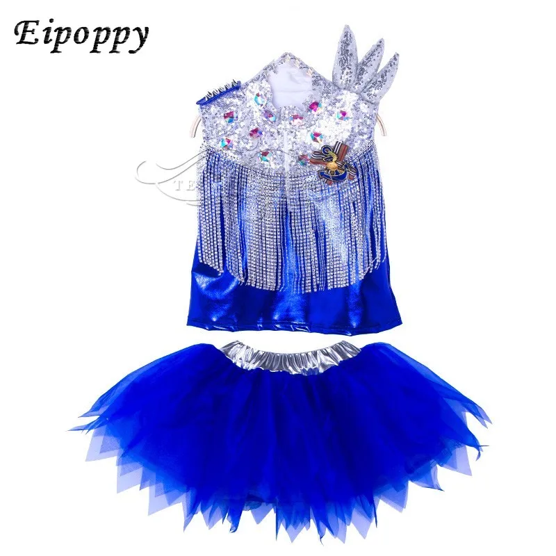 소녀용 재즈 댄스 코스튬, 스팽글 숄, 소년 스트리트 댄스, 현대 무용 의상