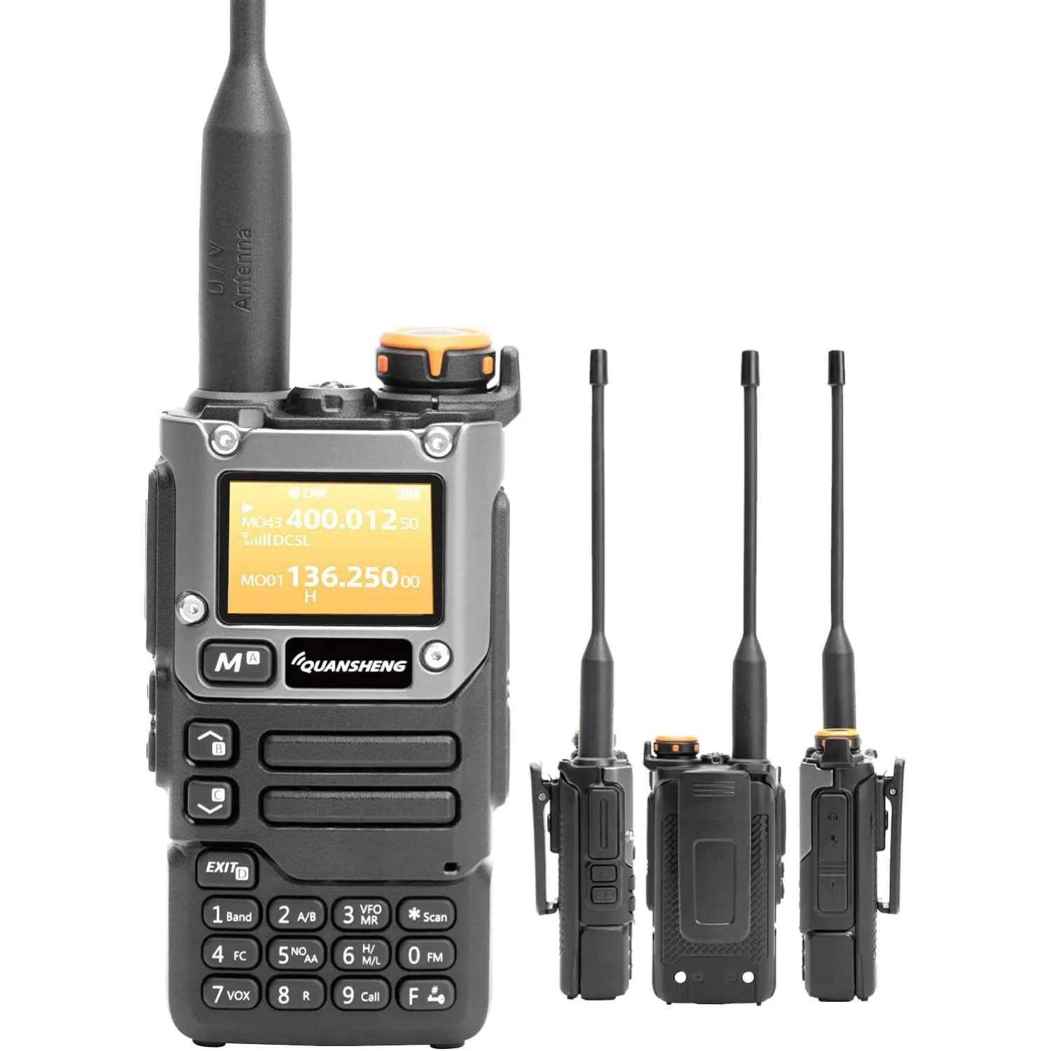 Quansheng UV-K6 Handheld Transceiver USB Type C DTMF VHF UHF FM AM NOAA Wireless Communicator UV-K5(8) Two Way Radio