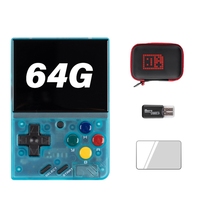 B50B-For MIYOO MINI V4 Retro Handheld Game Console 64G Portable Video Game Player 2.8 Inch Linux System OCA Game Console