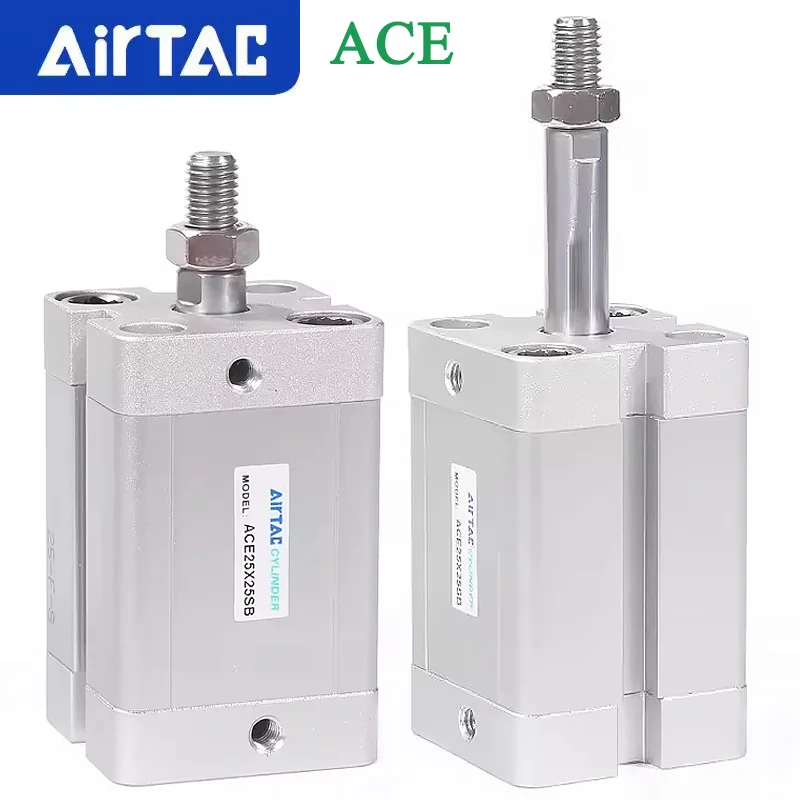 

Original AirTAC ACE Compact Male Thread Double Action Pneumatic Cylinder ACE12 16 20 25 32 40-5 10 15 20 25 30 35 40 45 50mm-S-B